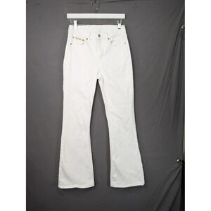 Calvin Klein Jeans White High Rise Flare Denim W27 7810